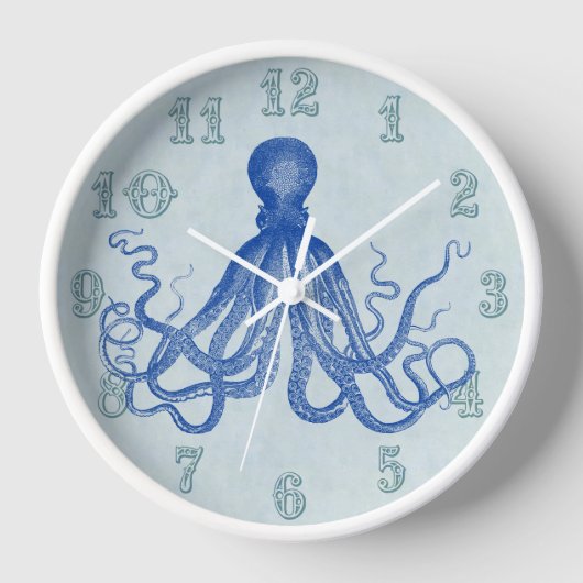  blauw Octopus Nautical Beach House (Voorkant)