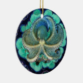 Blauw Octopus Ornament (Rechts)