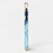 Blauw Oerwoud bladeren Case-Mate iPhone Case (Achterkant/links)
