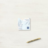Blauw Oerwoud bladeren Post-it® Notes (Op bureau)