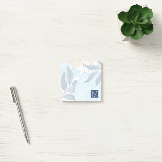 Blauw Oerwoud bladeren Post-it® Notes (Kantoor)