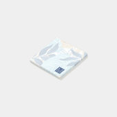 Blauw Oerwoud bladeren Post-it® Notes (Schuin)