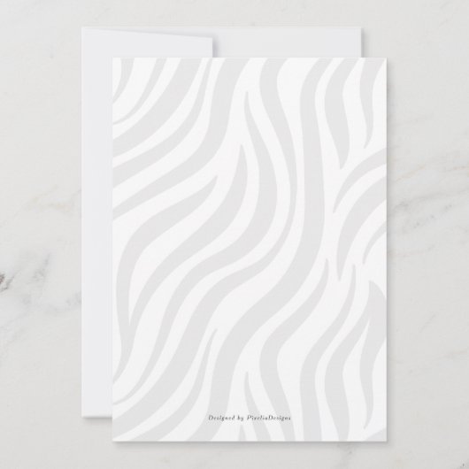 Blauw Oerwoud dieren 1e verjaardagsuitnodiging Jon Kaart (Achterkant)