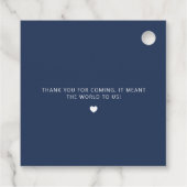 Blauw (of anders) Bedoeld om bij te zijn, Modern, Bedankjes Labels (Achterkant)