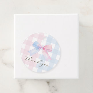 Blauw of roze baby shower Favoriet Tag Bedankjes Labels
