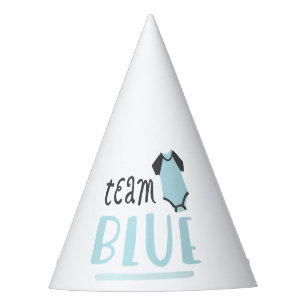 Blauw of roze Baby Team Blue Feesthoedjes