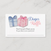 Blauw of Roze wat denk je van luierkrabbel Informatiekaartje (Voorkant)