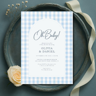 Blauw Oh Baby Koppel Baby Shower Kaart