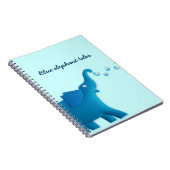 blauw olifantenhart notitieboek (Rechterzijde)