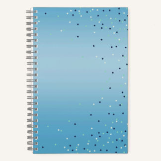 Blauw Ombre Sterren Notebook Notitieboek