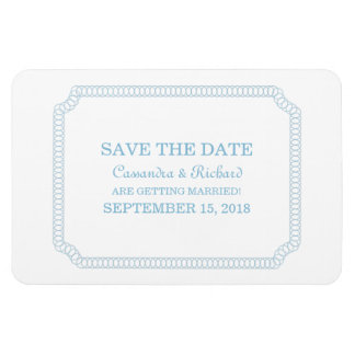 Blauw omcirkelde kaartje sparen de Magneet van de 