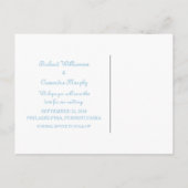 Blauw omcirkelde ticket Opslaan het Briefkaart Dat (Achterkant)