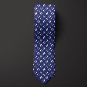 Blauw omgekeerd voetbal futbol stropdas
