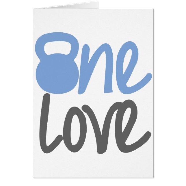 Blauw "One Love" (Voorkant)