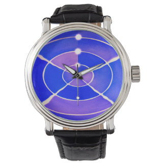 Blauw oneindig stijlvol trendy horloge