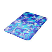 Blauw onttrokken badmat (Gekanteld)