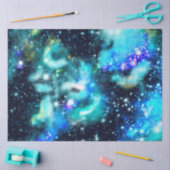 Blauw ontwerp uit de galaxy-reeks 10 tissuepapier (Craft)