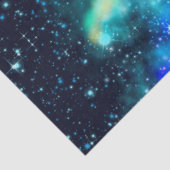 Blauw ontwerp uit de galaxy-reeks 10 tissuepapier (Detail)