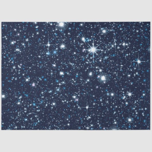 Blauw ontwerp van de sterrenreeks 7 tissuepapier (Voorkant)