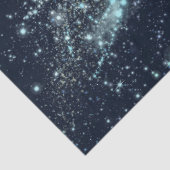 Blauw ontwerp van de sterrenreeks 8 tissuepapier (Detail)