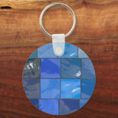Blauw ontwerp voor Tegels Sleutelhanger (Voorkant)