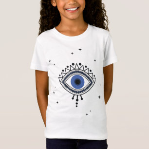 Blauw oog bescherming magisch symbool goede energi t-shirt