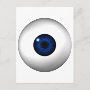 blauw oog briefkaart