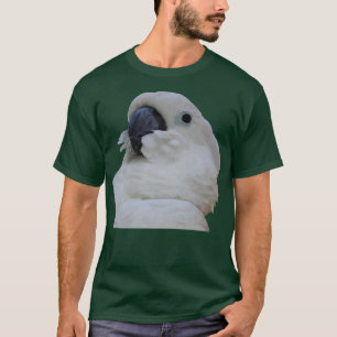 Blauw Oog Kaketoe Gezicht Vector Kunst T-shirt