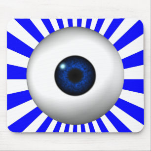 blauw oog muismat