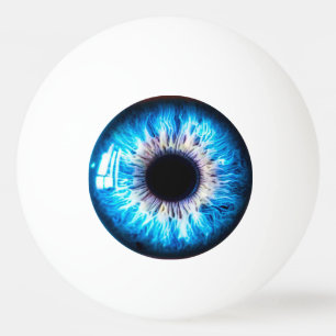 blauw oog pingpongballen