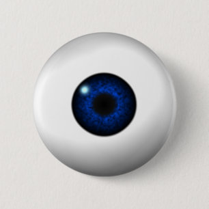 blauw oog ronde button 5,7 cm