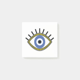 Blauw oog, succes, griekboze oogbescherming post-it® notes