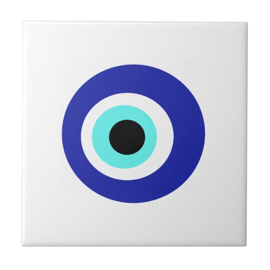 Blauw oog tegeltje (Voorkant)
