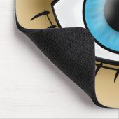 Blauw oogpictogram muismat (Hoek)