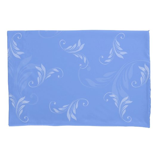 Blauw op blauw kussensloop (Voorkant)