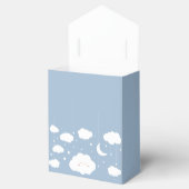 Blauw op Cloud 9 Baby shower Bedankdoosjes (Geopend)