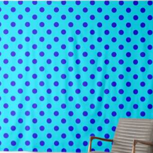 Blauw op cyan stippen patroonontwerp stof