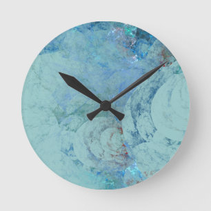 Blauw Opal Abstract hoesje voor RAZR Ronde Klok
