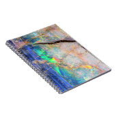 Blauw opal afdrukken notitieboek (Rechterzijde)