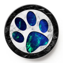 Blauw Opal Hond Poot grijs Luxe Huisdierliefhebber