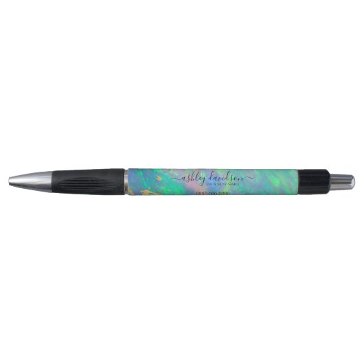 Blauw Opal | Modern Glam Promotion Pen (Voorkant)