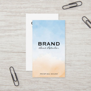 Blauw-Oranje achtergrond voor overvloeiing van tex Visitekaartje