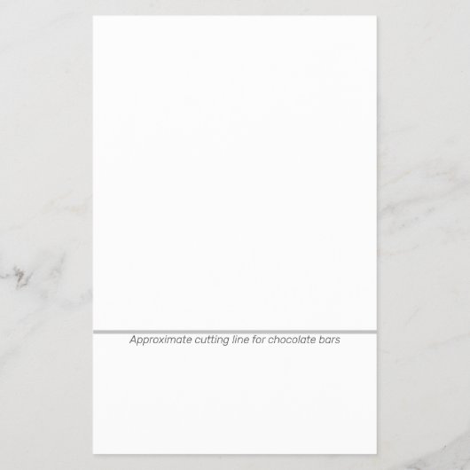 Blauw, Oranje Afstuderen Custom Snoep Bar Wrapper Flyer (Achterkant)