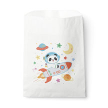 blauw-oranje astronaut Panda