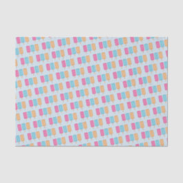 Blauw oranje foliezakdoekje van vun ijs tissuepapier