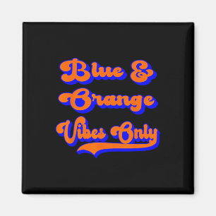 Blauw Oranje Football Team School Game Day Colors Magneet