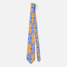 Blauw Oranje Geometrisch Patroon