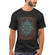 Blauw oranje mandala