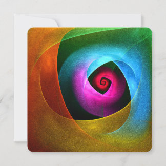 Blauw Oranje Roze Modern Abstract Kunstpatroon #24 Kaart