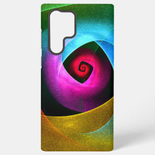 Blauw Oranje Roze Modern Abstract Kunstpatroon #24 Samsung Galaxy Hoesje